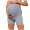 thumbnail image 4 of Women's Maternity Yoga Shorts Over The Belly Bump Summer Workout Running Active Short Pants, 4 of 8