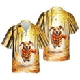 thumbnail image 3 of Welcome Fall Dachshund Strolling Through the Autumn Maple Forest Hawaiian Shirt Breathable Summer Unisex Merch Wiener Dog Lover Gifts Idea - 12012, 3 of 6