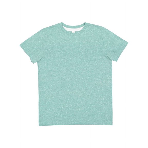 LAT B01738165 Youth Harborside Melange T-Shirt, Saltwater Melange - Large