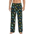 thumbnail image 2 of Goofa Dinosaur Printed Soft Pajama Pants for Men, Wide Leg Comfy Casual Lounge Yoga Pants-XX-Large, 2 of 9