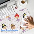 thumbnail image 4 of Long Mouse Pads for Desk,Ballet Princess Girls Pattern Desk Mats on Top Of Desks, Desk Mouse Pad Extra Large with 3mm Non-Slip Base and Stitched Edge for Gaming,Office,Work,Home 31.5"x11.8", 4 of 6