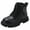 X5 Black, variant on Daznico Girls Mesh Lace Boots with Side Zipper, Non- Breathable Warm Winter Ankle Booties for Kids, Casual Boots,Size:10.5