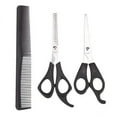 thumbnail image 1 of Tijeras de corte de pelo Yuyangstore 5,5 pulgadas Acero Inoxidable 2 piezas con peine, 1 of 8