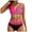 Hot Pink, variant on Women's High Cut Sexy Bikini Set 2 Piece Sporty Modest Swimsuits Tummy Control Bathing Suits for Women High Waisted Bikini Tops Bottoms Swimwear