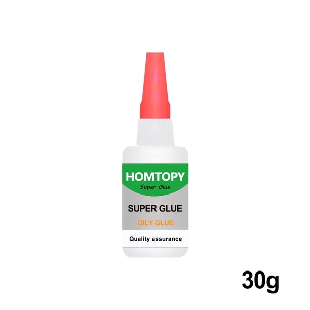 Pegamento extrafuerte de 30 ml - Pegamento líquido con punta antisecado - De uso universal para unir plástico, materiales sintéticos, vidrio, madera y piedra.
