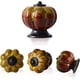 thumbnail image 2 of 5 tiradores de cajón de cerámica de estilo europeo, pomos de muebles con forma de calabaza Vintage amarillos con tornillos, 2 of 5