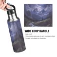 thumbnail image 4 of Yayeee 20oz Insulated Water Bottle Double Wall Stainless Steel with Flip Straw Lid, Moonlight Mountain, 4 of 7