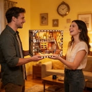 Music Park Book Nook Kit - 3D Wooden Puzzle with LED Lights, DIY Classic Photography Studio Miniature Dollhouse, Unique Birthday & Christmas Gift for Adults & Photo Enthusiasts