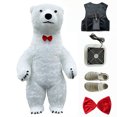 thumbnail image 3 of Ropa inflable para mascota de oso polar, 2 m, 2,6 m y 3 m, accesorio para fiesta de cumpleaños, juego de rol, oso blanco, 3 of 5