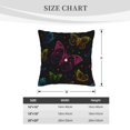 thumbnail image 4 of Bingfone Butterfly Linen Throw Pillow Covers Cushion Case Pocket Button Vintage Farmhouse Pillowcase For Sofa Couch Bed 18"X18", 4 of 9