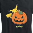 thumbnail image 3 of Pokémon - Pikachu Pumpkin - Women's Short Sleeve Graphic T-Shirt, 3 of 5