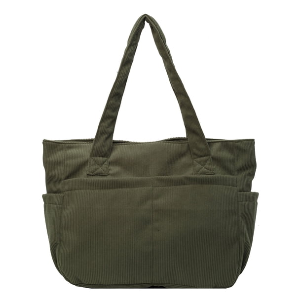 Superior Hombro Cana Mujer Con Bolsas Bolsillo Múltiples