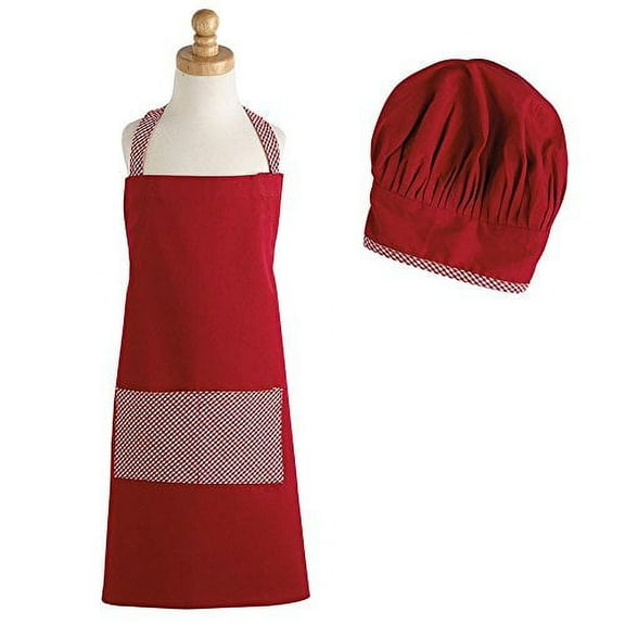 Red Gingham Childrens Chef Gift Set