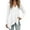 White, variant on Women's Oversized Long Sweaters V Neck Long Sleeve Asymmetric Hem Loose Fit Casual Trendy Solid Tops Black L