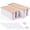 White, variant on 2 Pack Cable Management Box Black Wooden Lid Cord Organizer for TV Wires, Router Hub and Under Desk Power