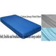 Gilbin 100 Jersey Knit Cotton Fitted Cot Sheet for Camp Cot Mattresses