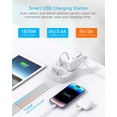 thumbnail image 2 of Power Strip with USB C, 3 Outlets 4 Ports (22.5W/4.5A) Desktop Charging Station, Flat Plug, 5ft Braided Extension Cord, Non Surge Protector for Travel, Cruise Ship, ETL Listed, 2 of 3