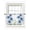 Blue, variant on Sheer Kitchen Tier Curtains 24 Inch length, Rod Pocket Half Curtains Short Drapes, Light Filtering Chiffon Small Window Treatments 2 Panels 27.5"W x 24"L
