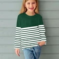 thumbnail image 5 of AherBiu Toddler Girl Tops Long Sleeve Striped Color Blocking Kids Shirts Crewneck Casual Fall Clothes Tunic, 5 of 6