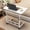 white, variant on Adjustable Overbed Bedside Table with Wheels, Mobile Slide Tray for TV Dinner (Suitable for Bed & Sofa), 23.6" Wide Size, Adjustable Height Function, C-Shaped Type