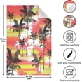 thumbnail image 4 of Dreamtimes Soft Absorbent Reusable Kitchen Towels, Set of 6|28x18 in, Palm Tree Pattern Dining Kitchen Living Room Tea Towels Dish Towels Decorative Towels, 4 of 7