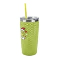 thumbnail image 3 of The Grinch Character Wreath Green 20 Oz Stainless Steel Spiked Tumbler, 3 of 7