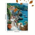 thumbnail image 3 of Mediterranean Coastal Village Canvas Print/Wall Art， Perfect for Living Room， Bedroom， Bathroom， Kitchen， and Office Decor, 3 of 8