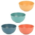 thumbnail image 2 of Zhuge 4 PCS Cereal Bowls, Unbreakable Wheat Straw Bowls for Salad, Rice, Soup, Ice Cream, Noodles, Camping，Blue, 2 of 5