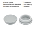 thumbnail image 2 of 2pcs Silicone Snap in Locking Hole Plugs,26mm Narrow Groove 2.5mm for Kitchen Waterproof Sealing Plugs Grey, 2 of 7