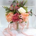 thumbnail image 3 of Matsuzay Evento para banquetes, ramo de flores artificiales portátil para Hotel, flores de simulación para interiores y exteriores, Kits de decoración para fiestas Rosa, 3 of 6