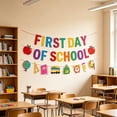 thumbnail image 2 of 9.84 Ft Welcome Banner,Colorful Glitter Pre-strung Cardstock Hanging Decor for Teacher Office Home Semester Begin Party, 2 of 6