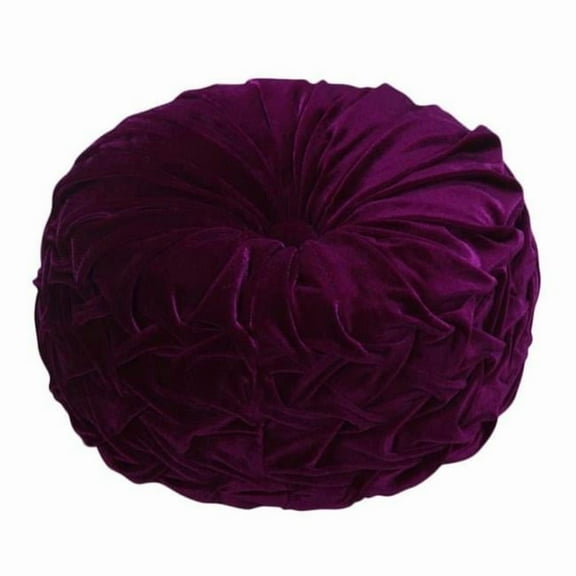 Aanny Designs TFP007 Taylor Tufted Button Pillow, Violet Purple