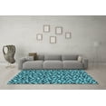 thumbnail image 3 of Ahgly Company Indoor Rectangle Oriental Light Blue Industrial Area Rugs, 2' x 4', 3 of 4