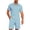 ZA-Light Blue-Xcmzpl mens smmer tops, variant on Men Sets Outfits 2 Piece Shirts and Shorts Quarter Zip Collared Golf Shirts Summer Beach Track Suits with Pocket
