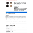 thumbnail image 2 of Rear Brake Pad Set - Compatible with 2006 - 2008 Mercedes-Benz SLK280 2007, 2 of 2