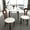 Natural+White, variant on Black and White Rubber Wood Dining Chairs, 2 - piece Pack / Stain - resistant for Easy Cleaning