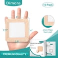 thumbnail image 4 of Dimora Apósito de espuma de silicona con adhesivo de borde 4 "x 4" Vendaje impermeable para heridas para el cuidado de heridas, paquete de 10..., 4 of 4