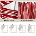 thumbnail image 5 of Red Striped Swag Valances for Windows, Kitchen Window Curtains Over Sink, Classic Minimalist Waves Lines Pattern Window Treatment Curtains for Living Room/Bedroom Curtains 2 Panel Sets 36"x45", 5 of 8