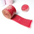 thumbnail image 5 of 10 Yards Christmas Snowflake Wired Ribbon,2.5 Inches 1 Roll Satin Snowflake Wired Edge Christmas Ribbon for Tree Gift Wrapping Home Decorations Bow DIY Craft(Pink), 5 of 7