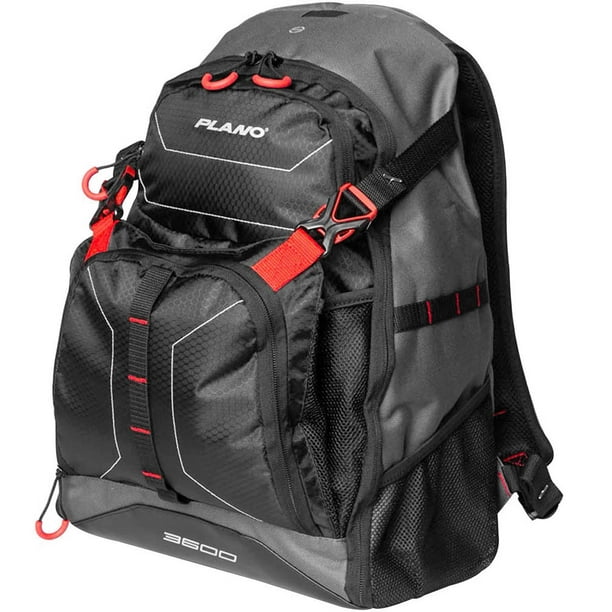 Plano E-Series 3600 Tackle Backpack, Includes Three 3600 Tackle Storage  Stows, Black 
