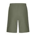 thumbnail image 5 of Ofertas en Walmart! lcziwo Linen Bermuda Shorts for Girls Knee Length Casual Summer Capri Pants Solid Color Side Split Beach Shorts with Pockets Army Green, 5 of 8