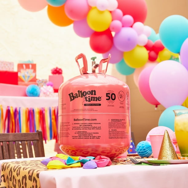Balloon Time Large Disposable Home Helium Tank Kit with 50 Balloon Time Large Disposable Home Helium Tank Kit with 50