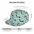 thumbnail image 6 of Fotbe Christmas Dachshund Flat Bill Visor Cap Classic Snapback Hat Polyester Foam Trucker Hat Trucker Cap Adjustable Baseball Cap, 6 of 9
