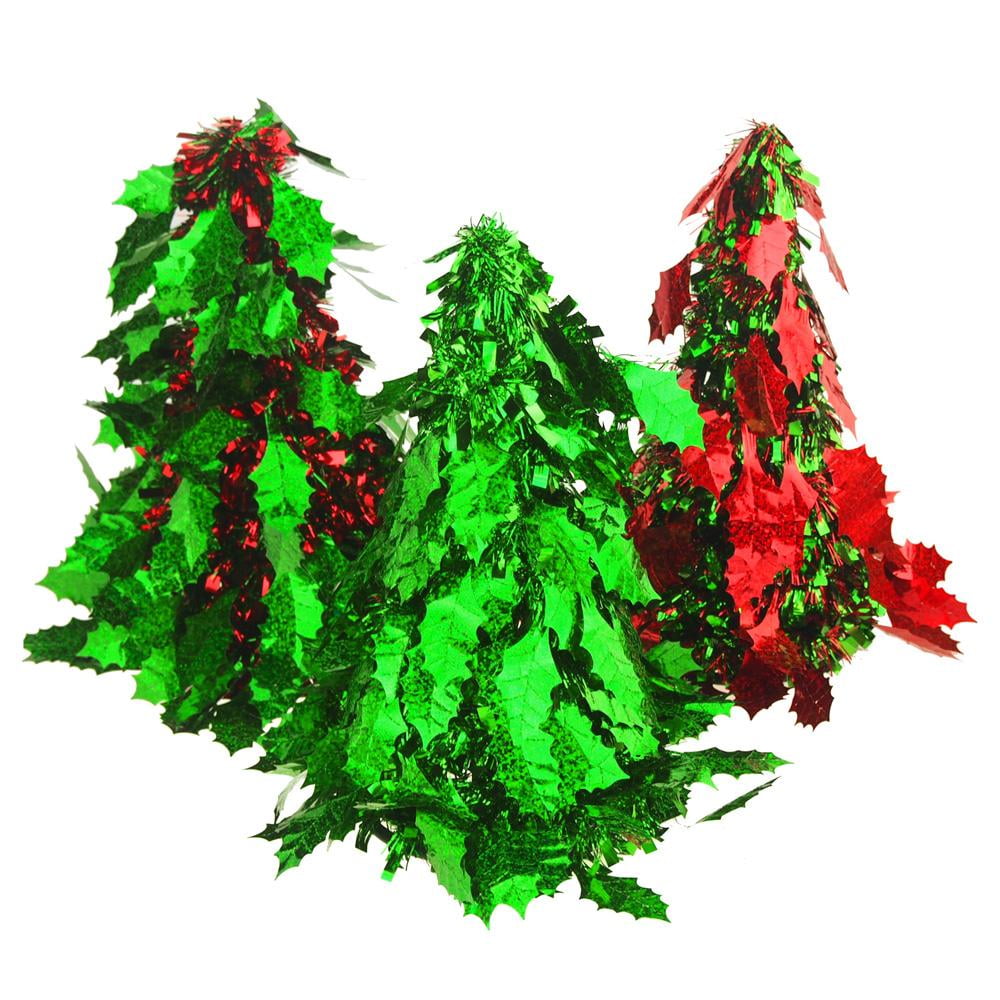 Tinsel Christmas Tree Cone 10 in 
