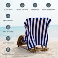 thumbnail image 6 of Casa Platino Beach Towel Set of 2, Light Weight, Quick Dry Towel, Large Beach Towels 30"x60", Beach Towel Set - Blue, 6 of 8