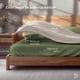 thumbnail image 4 of 2 Juegos de Sábanas Dreamlab Microfibra de Lujo con Doble Cepillado Ultrasuaves e Hipoalergénicas Verde Olivo / Beige, Tamaño Individual, 4 of 5