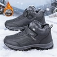 thumbnail image 2 of Ulsto Men's Winter Snow Boots, Non slip Boots, Plush lined Waterproof and Cold proof Shoes, Outdoor Warm Boots, Indoor and Outdoor Home Shoes, 2 of 7