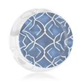 thumbnail image 3 of Round Glass Ashtray 8.5×3.5in Non-Bubble Anti-Rolling Edge Smooth Not Hurt Hands For Living Room Bedroom Work Hotel Office Car Indigo Moroccan Trellis Hand-Drawn Sketch_4, 3 of 8
