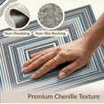 thumbnail image 6 of ODIKA 6'x9' Washable Area Rug Farmhouse Symmetrical Motifs Faded Framing Neutral Geometric for Family Room, Living Room, Master Bedroom, Non-Slip, Easy Care, 6 of 7