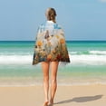 thumbnail image 4 of Watercolor Butterfly Ultra Fine Fiber Beach Towels for Travel And Quick Drying Absorbent Towels for Swimming, 4 of 7